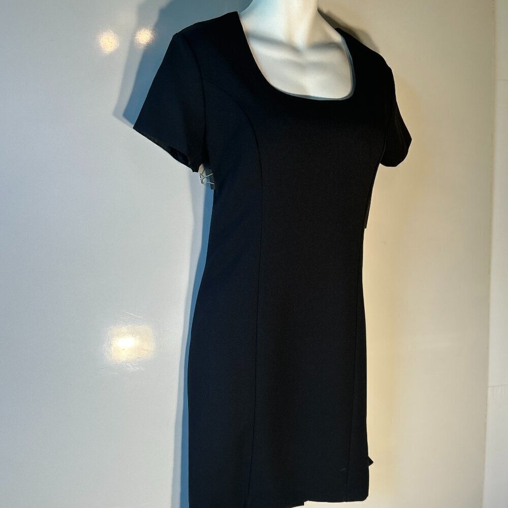 Vintage Studio NWT SZ12 Black classic short sleeve shift dress Vintage Wardrobe